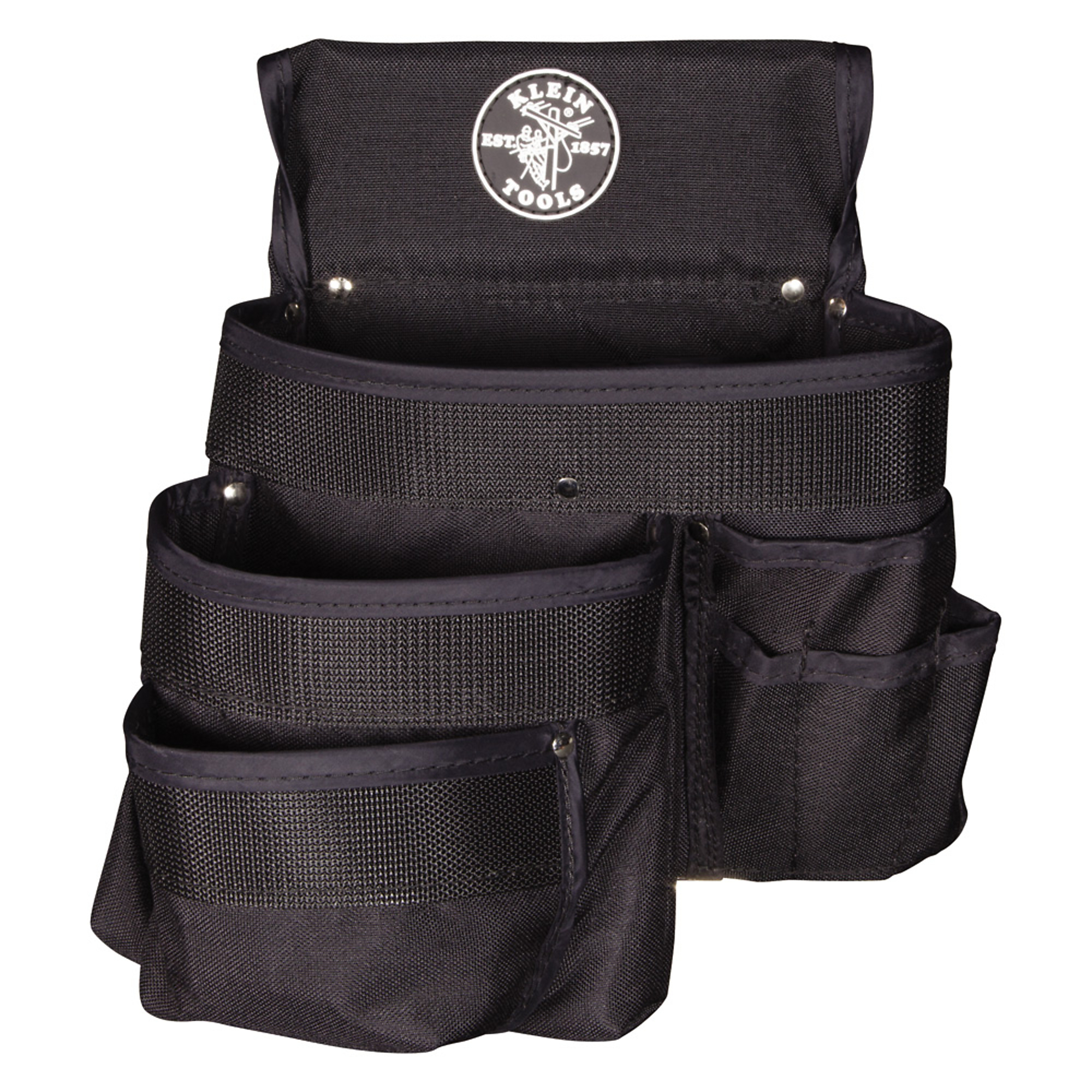 Klein Tools, PowerLine Series Tool Pouch, 9-Pocket, Color Black, Pockets (qty.) 9 Material Nylon, Model# 5700